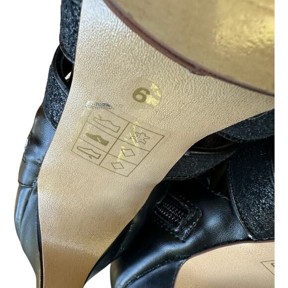 DV by Dolce Vita Shani Strappy Peep Toe Booties 6 Cage Heel Sandals Coquette Y2K - Picture 8 of 12